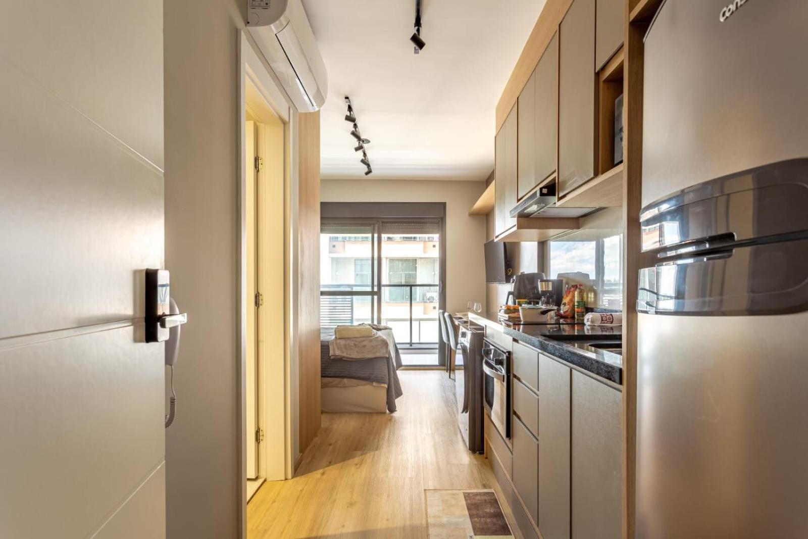 Apartamento Metro Brooklin - Novo E Charmoso - Completo - Ar Condicionado *